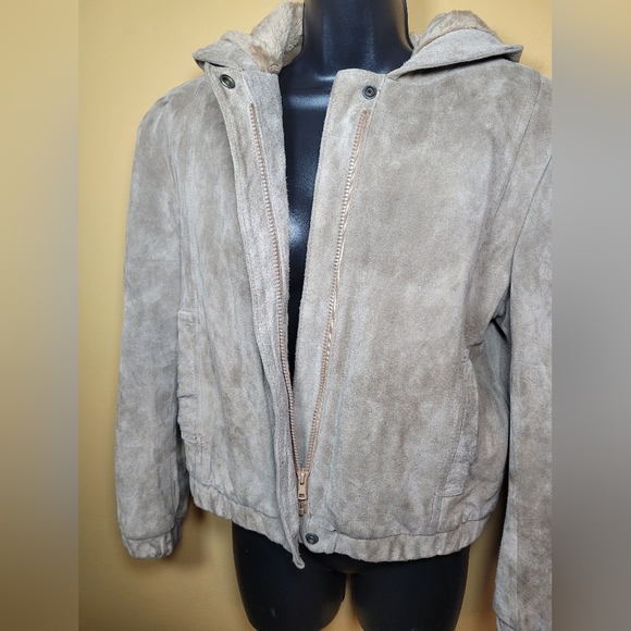 Vintage VTG Wilson Suede and Leather Jacket Made in Korea sz 12 Style 6697 - Picture 11 of 12